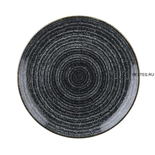 Тарелка мелкая 21,7см, без борта, цвет Charcoal Black, Studio Prints SPCBEVP81