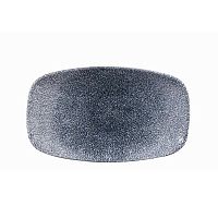 Блюдо прямоугольное CHEFS 23,7х15,7см, без борта, цвет Raku Topaz Blue, Studio Prints RKTBOBL21