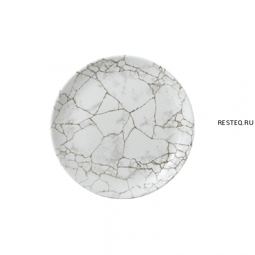 Тарелка мелкая 21,7см, без борта, цвет Kintsugi Agate Grey, Studio Prints KTAGEVP81