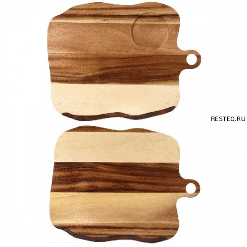 Блюдо деревянное 35х27см, двухстороннее, Buffet Wood ZCAWSQWB1