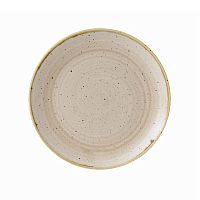 Тарелка мелкая 21,7см, без борта, Stonecast, цвет Nutmeg Cream SNMSEVP81