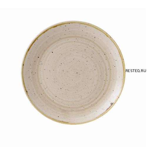 Тарелка мелкая 21,7см, без борта, Stonecast, цвет Nutmeg Cream SNMSEVP81