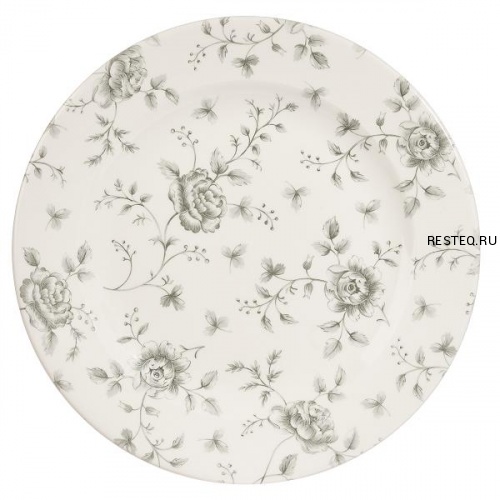 Тарелка мелкая 30,5см Vintage Prints, цвет Grey Rose Chintz RCGVP111