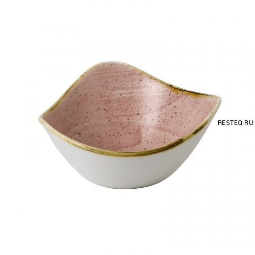 Салатник треугольный 0,26л d15,3см, без борта, Stonecast, цвет Petal Pink SPPSTRB61