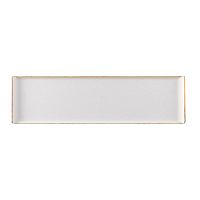 Поднос сервировочный прямоугольный 56х15,3см, меламин, Buffet Stonecast Melamine, цвет Barley White