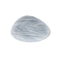 Блюдо треугольное CHEFS 35,5х18,8см, без борта, цвет Fluid Pearl Grey, Studio Prints FLPGTC351