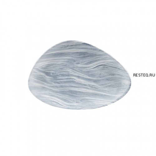 Блюдо треугольное CHEFS 35,5х18,8см, без борта, цвет Fluid Pearl Grey, Studio Prints FLPGTC351
