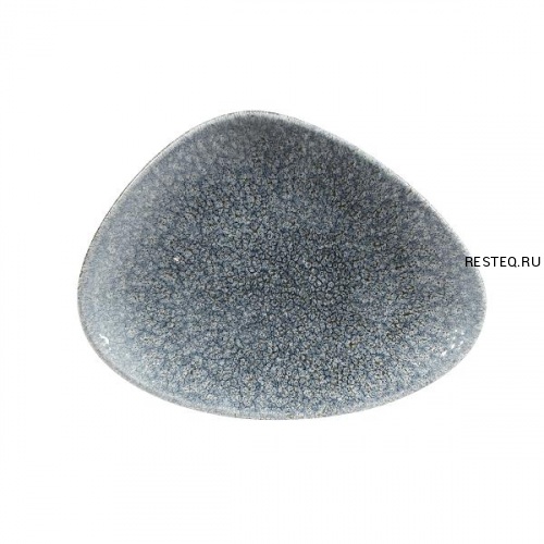 Блюдо треугольное CHEFS 20х15см, без борта, цвет Raku Topaz Blue, Studio Prints RKTBTC201
