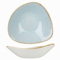 Салатник треугольный 0,37л d18,5см, без борта, Stonecast, цвет Duck Egg Blue SDESTRB71
