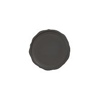 Блюдо сервировочное d17,5см h1,5см, край с бордюром, керамика, цвет NOIR SATINE, Sharing 963954