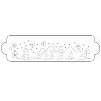 Трафарет для декорирования 34х9см, пластик 40-W172