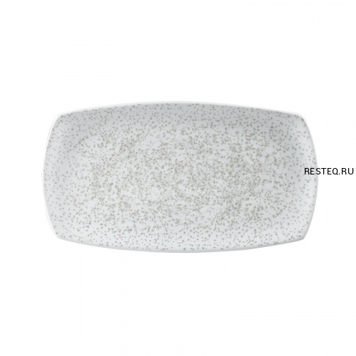 Блюдо прямоугольное узкое 35,5х19см, без борта, Menu Shades, цвет Caldera Chalk White ZCCWNRPL1