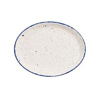 Блюдо овальное 25,4см, без борта, Stonecast Hints, цвет Indigo Blue SHBID101