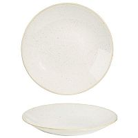 Тарелка глубокая 25,5см h3,5см, без борта, Stonecast, цвет Barley White SWHSPD251