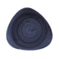 Тарелка мелкая треугольная 22,9см, без борта, Stonecast Patina, цвет Cobalt Blue PABLTR91
