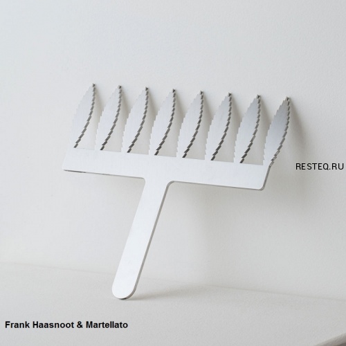 Трафарет для декора "FEATHER COMB" h8см, нерж.сталь, дизайн - Frank Haasnoot 20FH02L