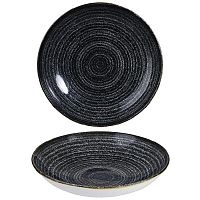 Салатник 1,14л d24,8см, без борта, цвет Charcoal Black, Studio Prints SPCBEVB91
