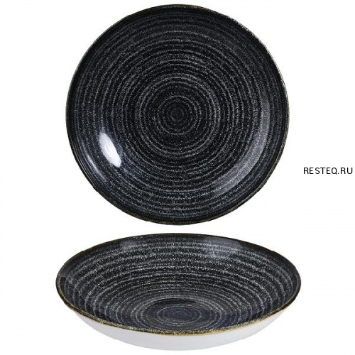 Салатник 1,14л d24,8см, без борта, цвет Charcoal Black, Studio Prints SPCBEVB91