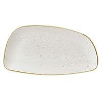 Блюдо сервировочное CHEFS GEO 35х18,5см, без борта, Stonecast, цвет Barley White SWHSGE351
