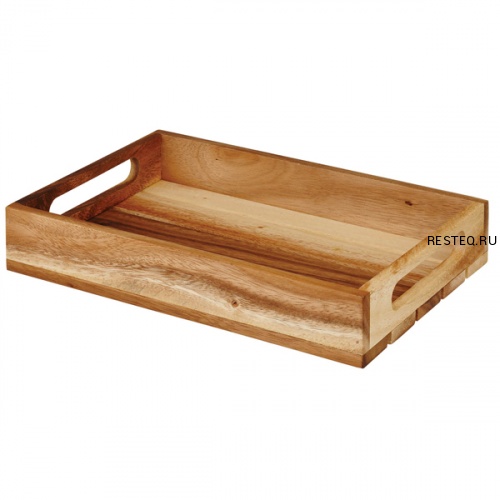 Поднос деревянный "Ящик" 30х20см h4,8см Buffetscape Wood ZCAWMWCR1
