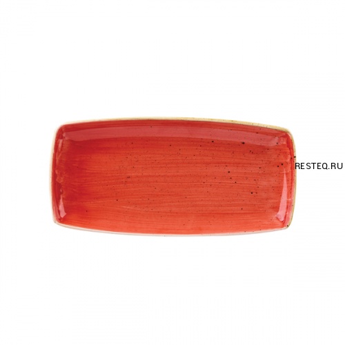 Блюдо сервировочное 29,5х15см, без борта, Stonecast, цвет Berry Red SBRSOP111