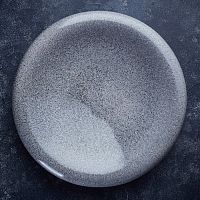 *Тарелка объемная 20см, серия Stone, цвет Grey ST_20_ОБ_GR