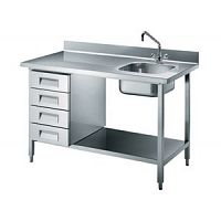 СТОЛ ПРОИЗВОДСТВЕННЫЙ ZANUSSI TL1410DXP 132300