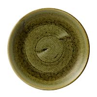 Тарелка мелкая 28,8см, без борта, Stonecast Plume, цвет Olive PLGREV111