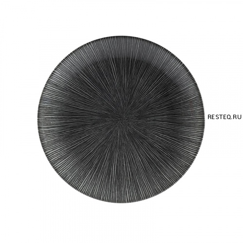 Тарелка мелкая 21,7см, без борта, цвет Agano Black, Studio Prints AGBLEVP81