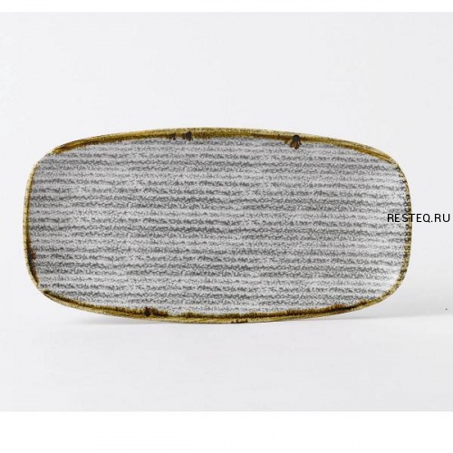 Блюдо прямоугольное CHEFS 29,8х15,3см, без борта, цвет Stone Grey, Studio Prints SPSGXO111