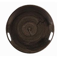 Тарелка мелкая 21,7см, без борта, Stonecast Patina, цвет Iron Black PAIBEVP81