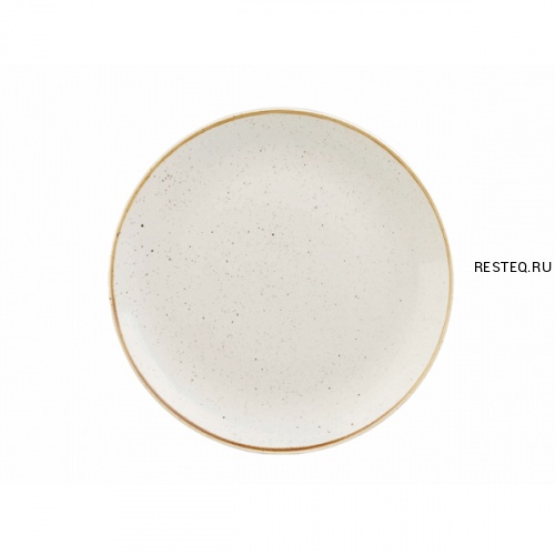 Тарелка мелкая 21,7см, без борта, Stonecast, цвет Barley White SWHSEVP81