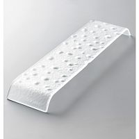 *Подиум 35х9,5см h3см, матовый, с фактурой, стекло, серия TOP, цвет белый TOP-M-TR-MAT
