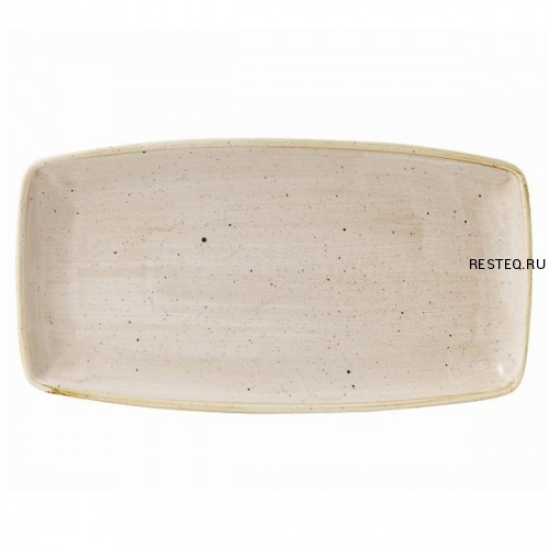 Блюдо сервировочное 35х18,5см, без борта, Stonecast, цвет Nutmeg Cream SNMSOP141