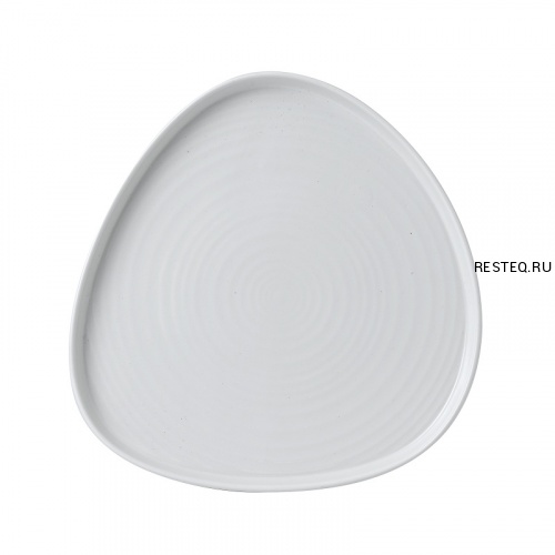 Тарелка треугольная мелкая CHEFS Walled 26см h2см, с прямым бортом, Chefs Plates, цвет White WHWT271