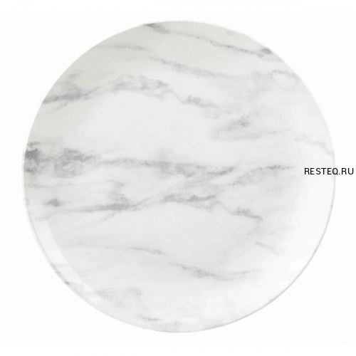 Тарелка мелкая 26см, без борта, Textured Prints, цвет Marble Grey MGYEV101