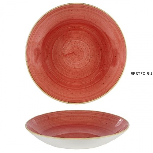 Тарелка глубокая 31см 2,4л, без борта, Stonecast, цвет Berry Red SBRSPLC21