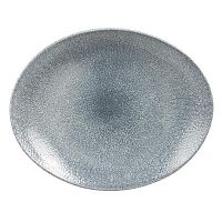 Блюдо овальное 31,7х25,5см, без борта, цвет Raku Topaz Blue, Studio Prints RKTBOP121