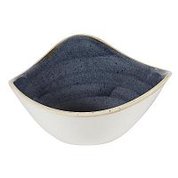 Салатник треугольный 0,37л d18,5см, без борта, Stonecast, цвет Blueberry SBBSTRB71