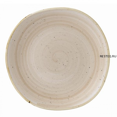 Тарелка мелкая "Волна" 26,4см, без борта, Stonecast, цвет Nutmeg Cream SNMSOG101
