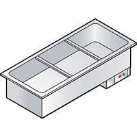 Прилавок для 1 и 2 блюд/встр. Emainox IBM3