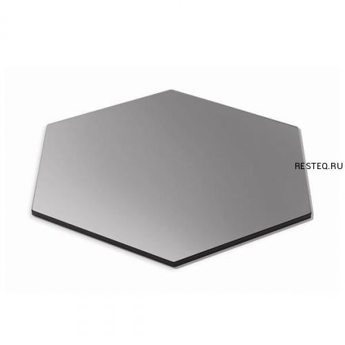 Полка SKYCAP X-Large d53,3см h1см, шестиугольная, закаленное стекло, цвет черный SG007