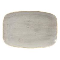 Блюдо прямоугольное CHEFS 35,5х24,5см, без борта, Stonecast, цвет Peppercorn Grey SPGSXP141