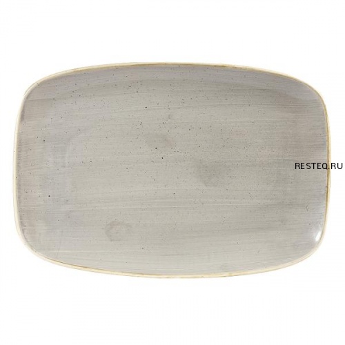 Блюдо прямоугольное CHEFS 35,5х24,5см, без борта, Stonecast, цвет Peppercorn Grey SPGSXP141