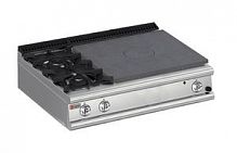 Плита со сплошной поверхностью газовая 900 серии APACH CHEF LINE LRSTG129R2