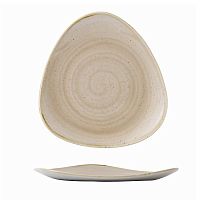 Тарелка мелкая треугольная 19,2см, без борта, Stonecast, цвет Nutmeg Cream SNMSTR71