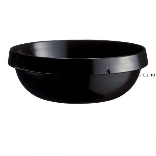 Салатник керамический 7,0л d35см h13см, серия Welcome, цвет черный 327071