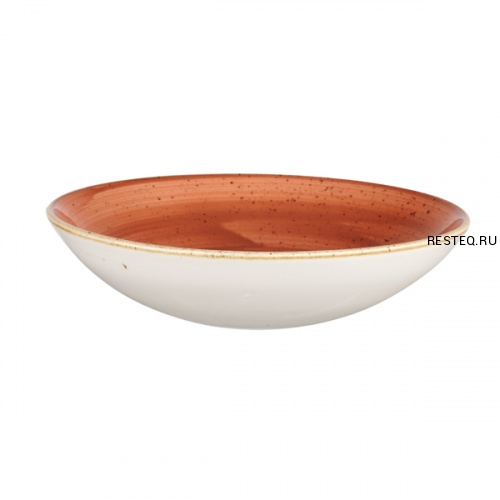 Тарелка глубокая 24,8см 1,13л, без борта, Stonecast, цвет Spiced Orange SSOSEVB91