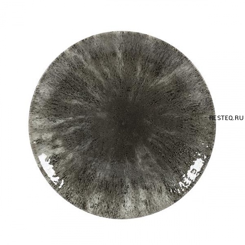 Тарелка мелкая 21,7см, без борта, цвет Stone Quartz Black, Studio Prints STQBEVP81