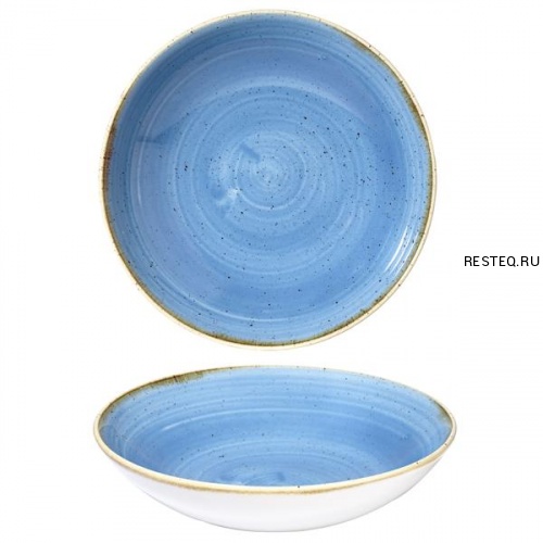 Тарелка глубокая 18,2см 0,426л, без борта, Stonecast, цвет Cornflower Blue SCFSEVB71